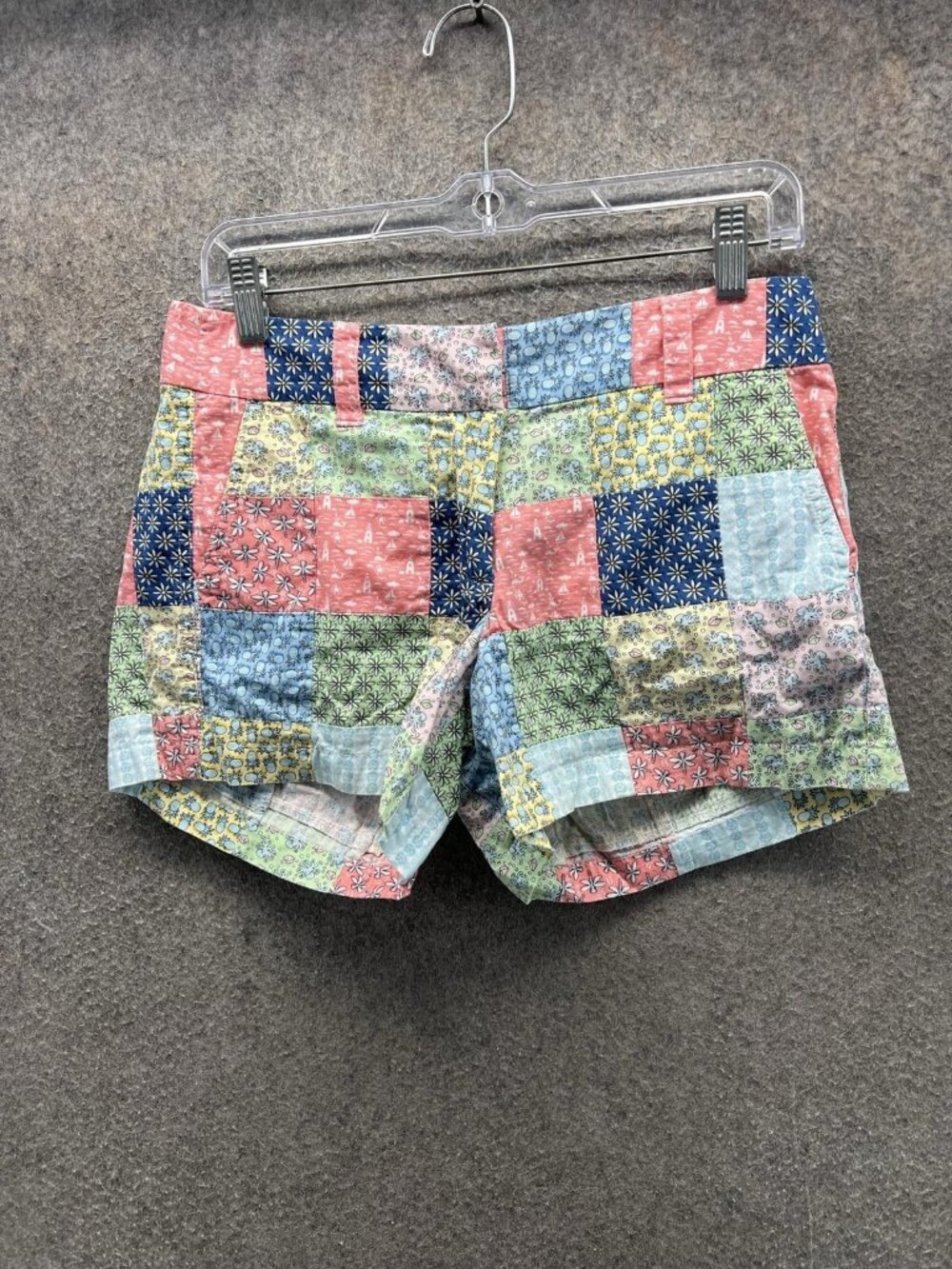 Vineyard Vines Shorts Womens 4 Multicolor Patchwork Chino Twill 3.5 Inseam